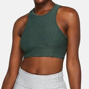 Outdoor voices green Athena bra crop top